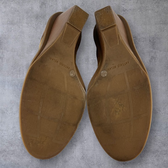 Antonio Melani Alpine Mules Tan Suede Leather Sz: 8.5M - Picture 10 of 10